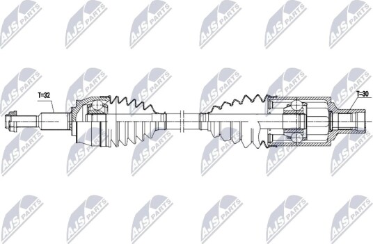 NTY NPW CH 172 Drivaksel