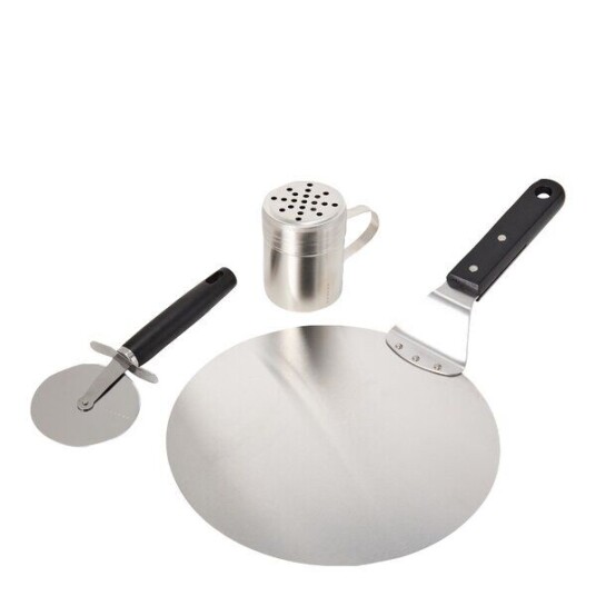 Satake   Pizzasett 3 deler svart/rustfri