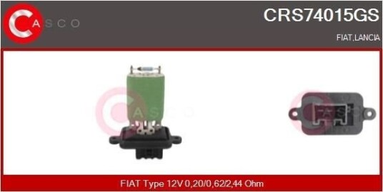 Motstand, kupévifte CASCO CRS74015GS Motstand, kupévifte CASCO CRS74015GS