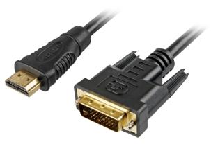 Sharkoon SHA HDMI -> DVI-D 24+1 bk 5,0m