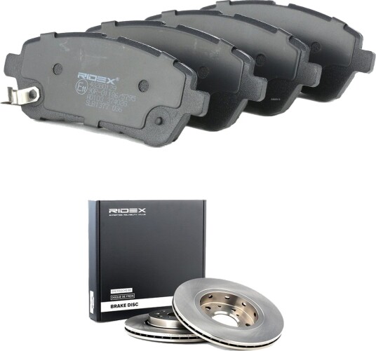 Bremseskiver og -klosser RIDEX 3405B3289