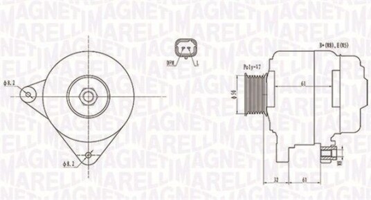 Dynamo MAGNETI MARELLI 063731959010 Dynamo MAGNETI MARELLI 063731959010