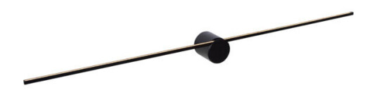 Lucide Mizar Vegglampe Baderom 90cm 10W IP44 Sort - 92027