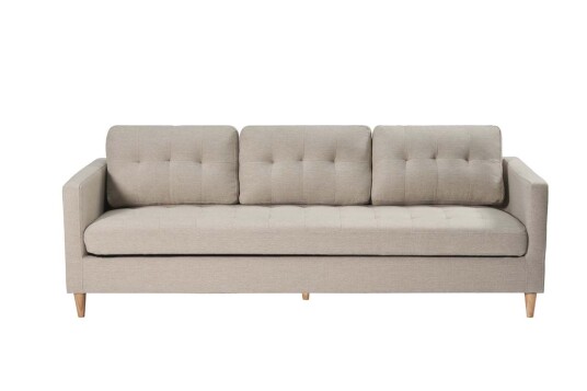 Marino sofa 3 seter stoff sandfarget.