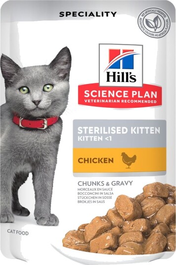 Hill'S Science Plan Sterilised Kitten Kylling 12 X 85 G