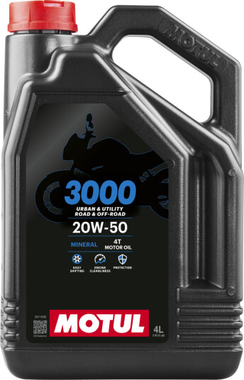 Motorolje MOTUL 3000 4T 20W50 4L Motorolje MOTUL 3000 4T 20W50 4L