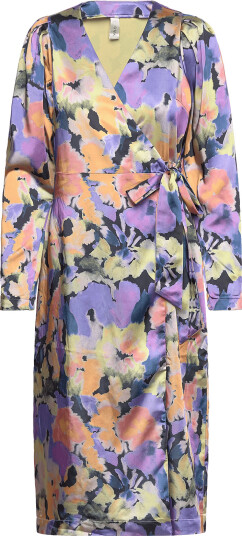 YAS | Yaspainterly Ls Wrap Midi Dess S. Show | XS