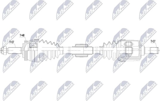 NTY NPW HY 649 Drivaksel NTY NPW HY 649 Drivaksel