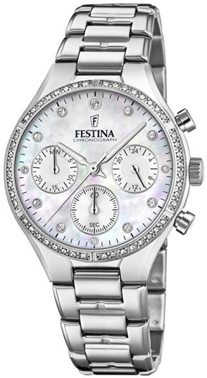 Festina Dameklokke F20401 1 Hvit/Stål Ø36 mm
