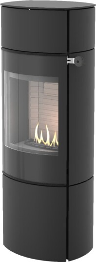 Caro 130 svart frittstående biopeis med glassdør Caro 130 svart frittstående biopeis med glassdør