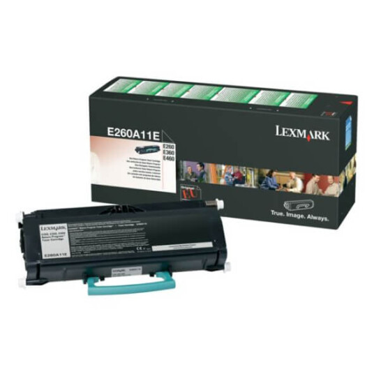 Lexmark Toner E260a11e Svart, Retur Lexmark Toner E260a11e Svart, Retur
