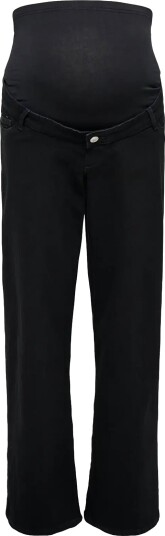 Only Maternity Olmsnow Hw Wide Dnm Jeans Pim Box Noos   Black   L x 32