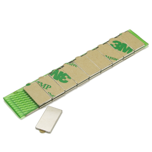 Kjøp selvklebende blokk magnet 15 x 8 x 1 mm gode kvalitets magneter