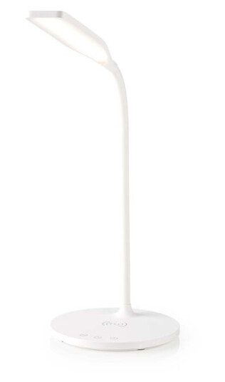 Nedis LED-lampe med trådløs lader | Dimmer - På produkt | LED | 15 W | Med dimming | Kald Hvit / Natural Hvit / Varm Hvit | 2700 - 6500 K