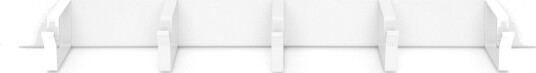 DIGITUS 19'' kabelholder for rack 1U 40x60mm grå 5 ringer