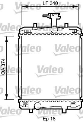 Radiator VALEO 735072
