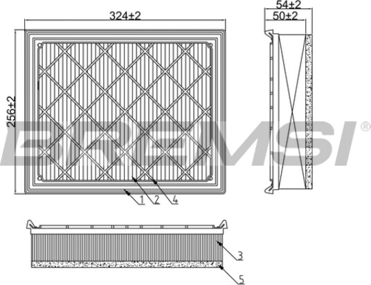 Luftfilter BREMSI FA1231 Luftfilter BREMSI FA1231