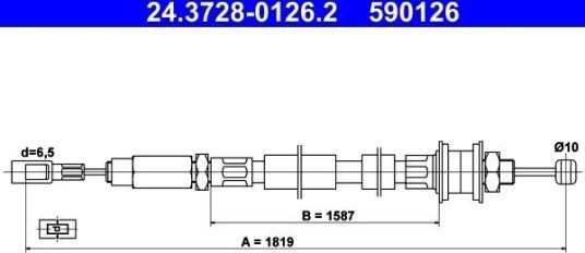 Clutchkabel ATE 24.3728-0126.2