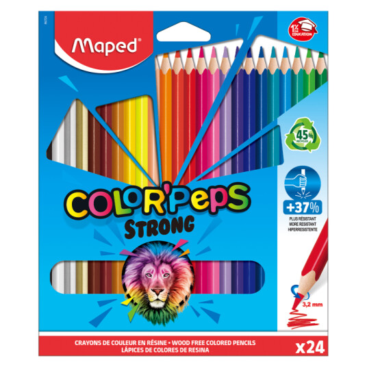 Maped Fargeblyanter Color Peps Strong 24-pakning