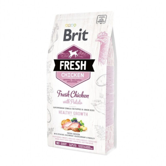 Brit Fresh Puppy Kylling med Potet Økologisk Glutenfri 12 kg