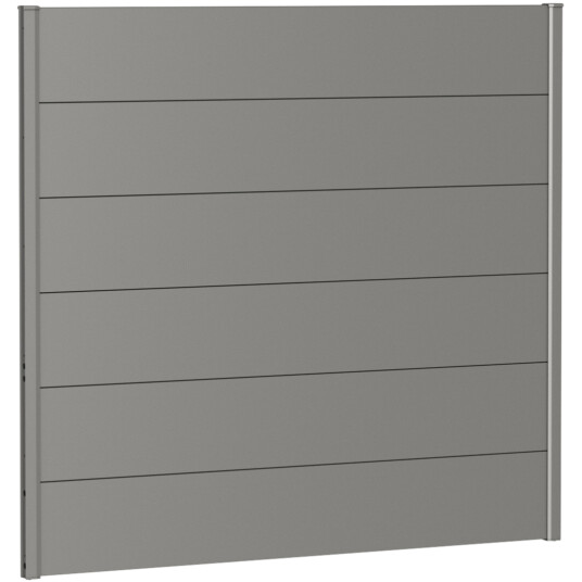 BIOHORT VEGGPANEL FOR LEVEGG UTEN AKRYLGLASS 150X135 KVARTSGRÅ METALLIC