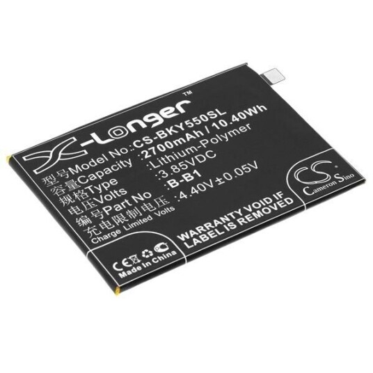 BBK Vivo Y55A batteri (2700 mAh 3.85 V, Sort)