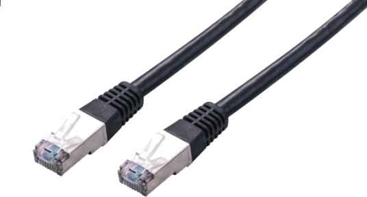 C Tech Patchcord Cat5e Ftp Svart 0,25 M