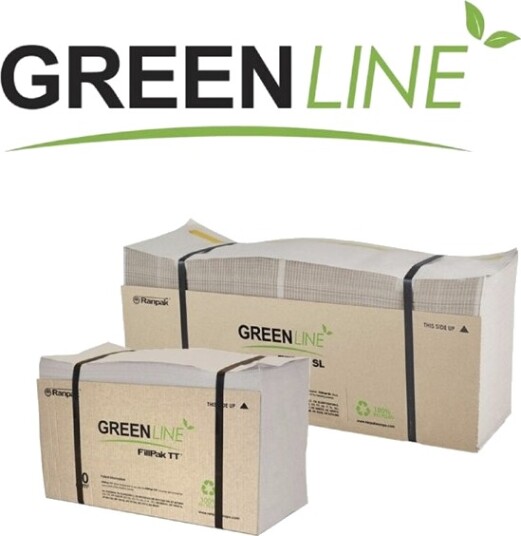 Pakkefyld Af Papir Fillpak Greenline Paper 1 Lag 70 G/M2 381 Mm X 360.00 M Genanvendt Grå Sty