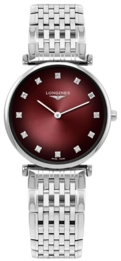 Longines Dameklokke L4.512.4.91.6 La Grande Classique De Rød/Stål