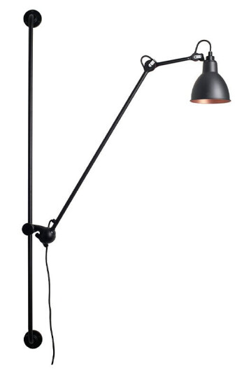 Dcw 214 Vegglampe Round Svart/Svart/Kobber Lampe Gras Dcw 214 Vegglampe Round Svart/Svart/Kobber Lampe Gras