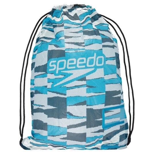 Speedo Mesh Bag For Svømming Tilbehør Speedo Trykt Blå Svart Speedo Mesh Bag For Svømming Tilbehør Speedo Trykt Blå Svart
