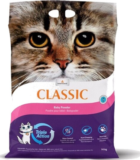 Intersand 2 X Catlitter Extreme Classic Baby Powder 14Kg 18014 Intersand 2 X Catlitter Extreme Classic Baby Powder 14Kg 18014