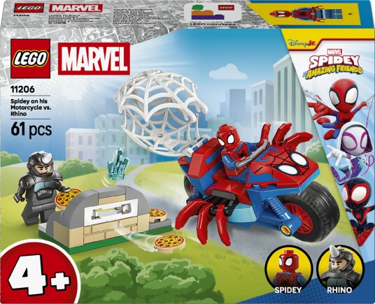 Lego Spidey På Sin Motorsykkel Mot Rhino 11206 Red One Size Lego Spidey På Sin Motorsykkel Mot Rhino 11206 Red One Size