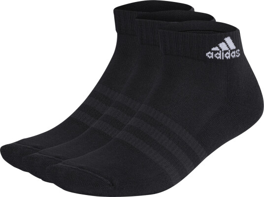 Adidas Cushioned Sportswear Ankle Sock 3 Pairs ankelsokker unisex 37 39 (S) BLACK/WHITE Adidas Cushioned Sportswear Ankle Sock 3 Pairs ankelsokker unisex 37 39 (S) BLACK/WHITE