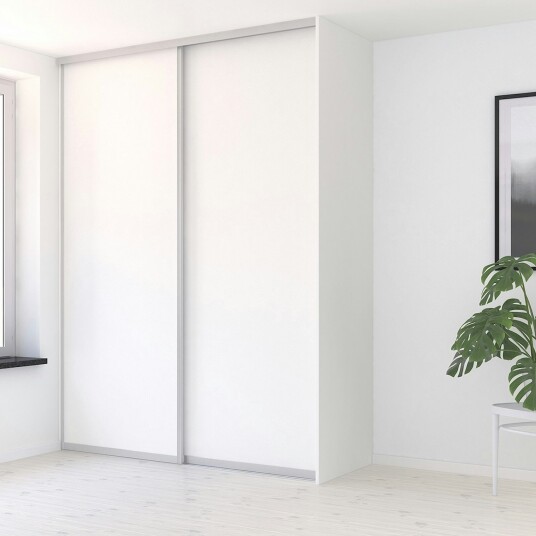 ELFA SKYVEDØR ORIGINAL SØLV/HVIT 938X2350