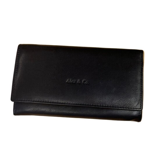 Alex & Co clutch/lommebok i mykt skinn Svart Alex & Co clutch/lommebok i mykt skinn Svart