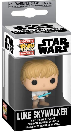Funko Pop! Raktų Pakabutis: Žvaigždžių Karai Luke Skywalker 10 Cm