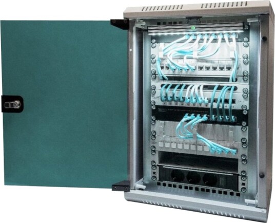 Digitus 10U Veggmonterbart Rack Skap Grå RAL 7035 Serverkabinetter