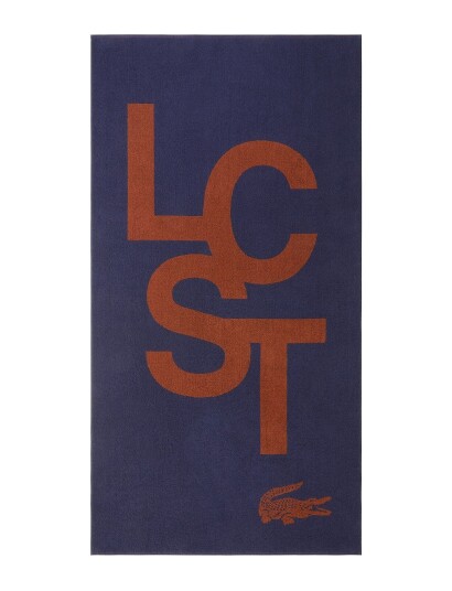 Lacoste Home Lcst Beach Towel Patterned Lacoste Home MARINE 90X160CM