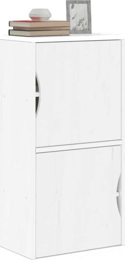 Sideskap ODDA hvit 40x24x79 cm heltre furu 8721158659989
