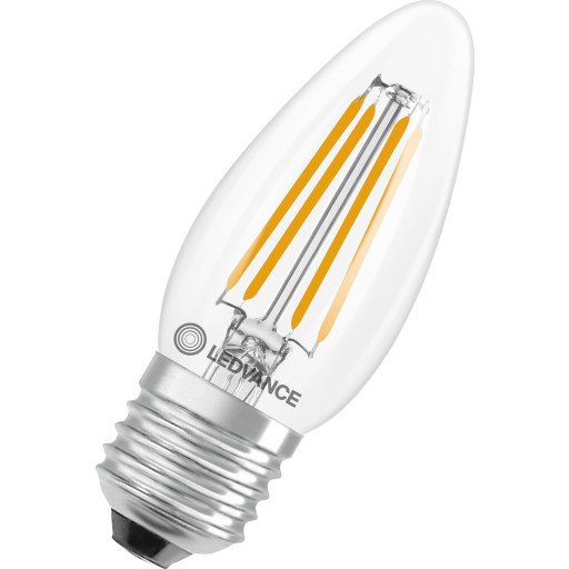 10 stk Ledvance Classic E27 mignonpære 2700K 3,4W clear 92x35 mm