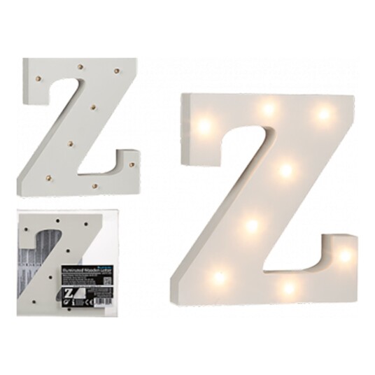 Out of the Blue LED-Bokstav i Tre Hvit - Bokstav Z Out of the Blue LED-Bokstav i Tre Hvit - Bokstav Z