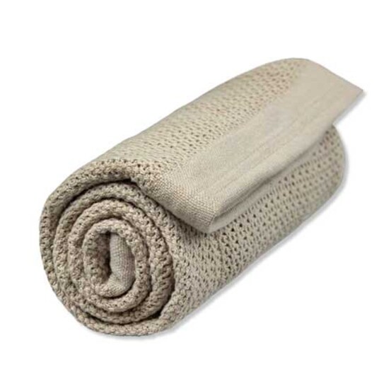 Vinter & Bloom Filt Soft Grid Blanket ECO Pebble Greige