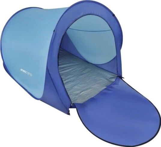 Enero strandtelt Parasoll til camping Selvslående 200 x 120 x 110 m90 Cm Blå