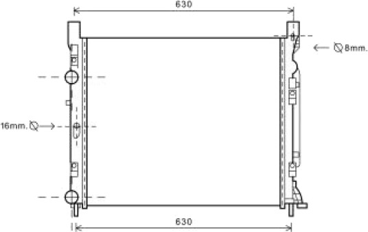DIEDERICHS DCM2959 Radiator motorkjøling