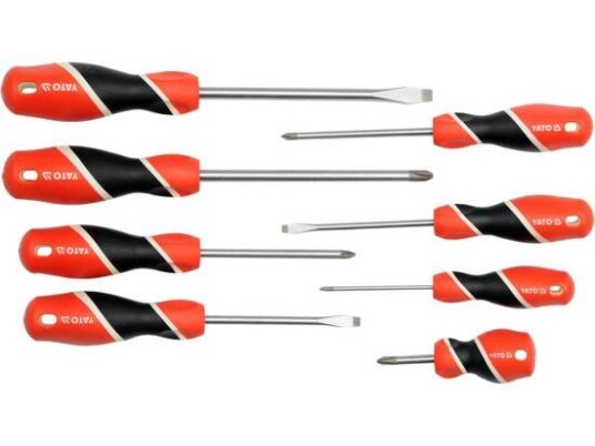 Yato Skrutrekkersett 8 deler Flat/Cross HRC 58 S2