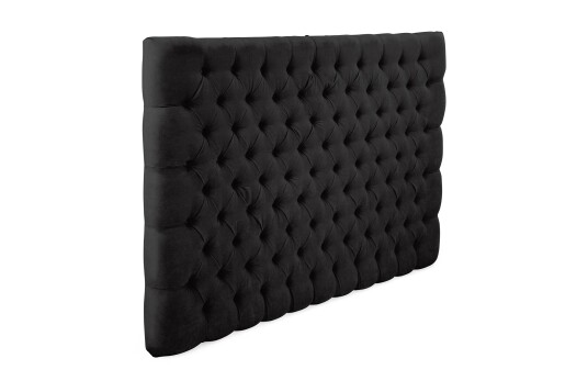 Sengegavl Estelle 160 cm Fløyel   Svart