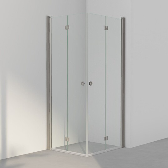 INR Iconic Nordic Rooms Dusjhjørne Linc Angel Flex Måltilpasset Stone / Klart Glass