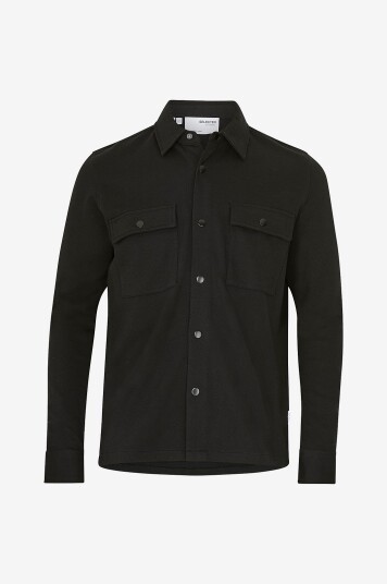 Selected HOMME - Overtreksskjorte slhJackie Sweat Jacket - Svart Selected HOMME - Overtreksskjorte slhJackie Sweat Jacket - Svart