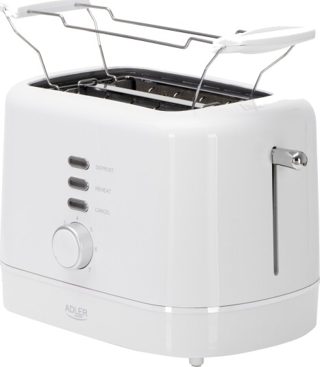 Adler AD 3224 Brødrister - 850W, 7 innstillinger - Hvit